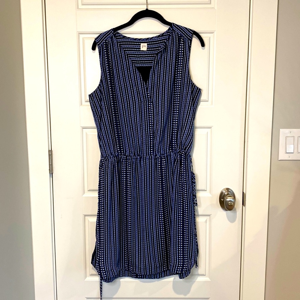 Gap Summer Dress - White and Blue - Size M